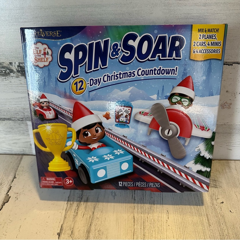 Elf on the Shelf Spin & Soar 12 Days of Christmas Countdown NEW